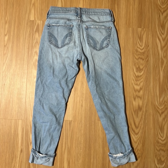 Hollister Low-Rise Crop Boyfriend Jeans. size 00R w23 l25 - Picture 5 of 5